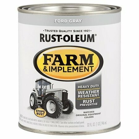 RUST-OLEUM Paint Ford Gray QT. 280154